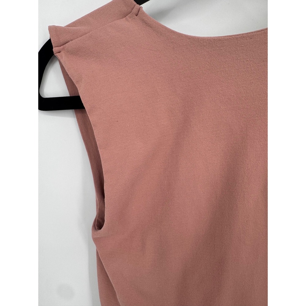 Free People Tank Top Women M/L Pink Seamless Scoop Neck Layering Basic - Picture 7 of 8